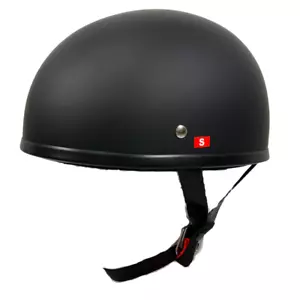 LS2 Stripper Half Helmet Street Motorcycle Helmet Matte Black Size S - Picture 1 of 9