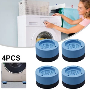 Shock&Noise Cancelling Washing Machine Support, Anti Slip Anti Vibration Blue US - Picture 1 of 12