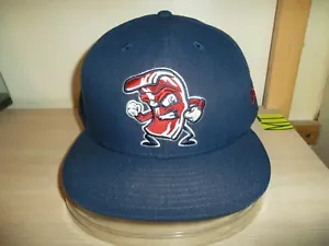 LEHIGH VALLEY IRONPIGS "FIGHTING BACON" BASEBALL CAP/HAT-NEW ERA 59FIFTY 8" MiLB - Picture 1 of 4