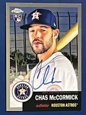 2022 Topps ￼Chrome Platinum Chase McCormick RC, Astros￼ Pitcher, On Card Auto