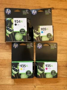 New ! 4 X Genuine HP 935XL Black / Magenta / cyan and yellow high yield ink - Picture 1 of 1