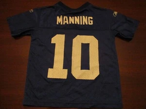 NEW YORK GIANTS NY ELI MANNING #10 REEBOK FOOTBALL JERSEY YOUTH SMALL - Picture 1 of 7