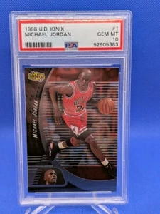 1998-99 Upper Deck Ionix Michael Jordan #1 PSA 10 GEM MT - Picture 1 of 2