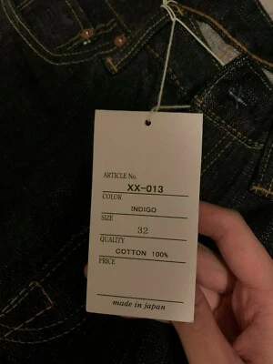 Denim AZUL PURO JAPÓN XX-013 - Talla 32 14 OZ. PBJ Foto 1 de 4