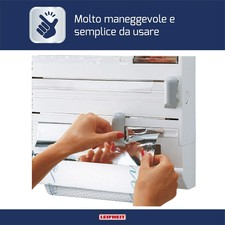 Portarotoli per 3 pellicola trasparente scottex e alluminio domopak organizza