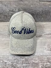 KBETHOS Gray Baseball Cap - GOOD VIBES - SnapBack Polyester Hat Cap Adult