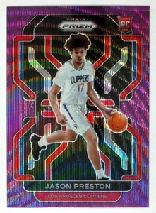 2021-22 Panini Prizm NBA Purple Wave Prizm Jason Preston #327 L.A. Clippers radiocontrol - Imagen 1 de 3