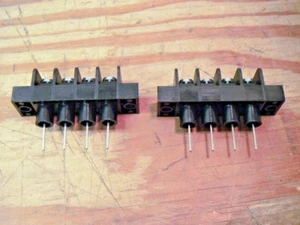 TE JC6W30704 Single Row 4 Circuit 9.53mm Vertical Barrier Strip Qty=2 Connectors - Picture 1 of 5