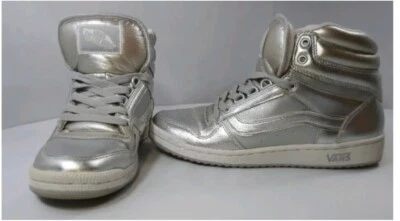 Zapatos para mujer Vans Off The Wall de malla plateada 7,5 Foto 1 de 4