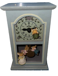 Pelman Moveable Mice Wooden Music Box “Memory” *Read* Missing Top Mouse Working - Picture 1 of 11