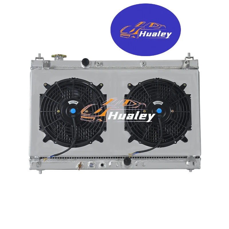CU13451 3Row All Aluminum Radiator+Shroud fan For 2015-2019 Honda City/Fit 1.5L - Image 1 of 3