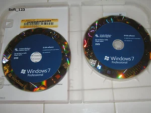 Microsoft Windows 7 Professional Full Retail Version 32 bit & 64 bit MS WIN PRO  - Picture 1 of 1