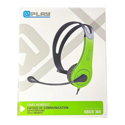 Neu Chat Headset für Xbox 360 Gaming Zubehör @Play Headset einseitig Rar Grün - Bild 1 von 4