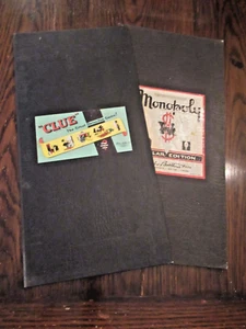 Vintage Clue 1949 and Monopoly Game boards only Parker Brothers - Picture 1 of 19