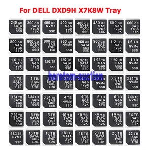 LOT OF 20 Capacity Sticker FOR DELL DXD9H X7K8W 14gen hard disk tray Caddy - Picture 1 of 58