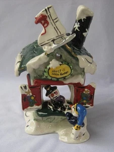Blue Sky Christmas FROSTYS SKATE RENTALS Goldminc Tealight Candle Holder - Picture 1 of 12