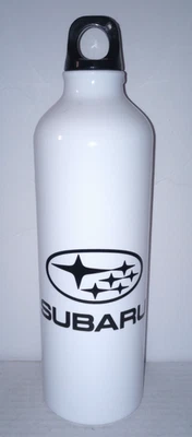 Subaru Stainless Steel Insulated Water Bottle - White w/ Black Logo - Very Good - Image 1 of 4