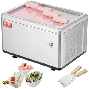 VEVOR Fried Ice Cream Roll Machine, 19.3" x 14.9" Stir-Fried Ice Cream Pan, Stai - Picture 1 of 1