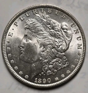 1890 Morgan Silver Dollar Choice BU - Picture 1 of 2
