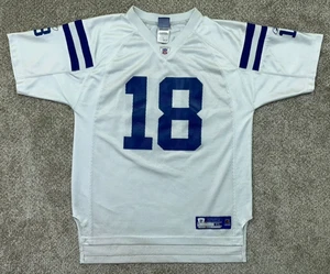 Peyton Manning Jersey Youth Boys Extra Large White Indianapolis Colts Reebok VTG - Picture 1 of 10