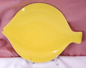 Royal Copenhagen Fajance Yellow Fish Plate 11.02 in Ceramic, 28cm Used - Picture 1 of 5