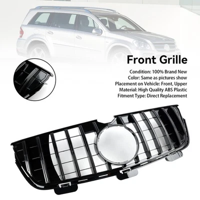 Front Bumper Grill Grille Fit Mercedes-Benz GL-Class X164 GL450 GL500 2010-12 Foto 1 de 4