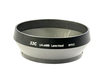 Pantalla para parasol de metal negro JJC LH-48B para Olympus M.Zuiko Digital 17 mm f/1,8 Foto 1 de 2