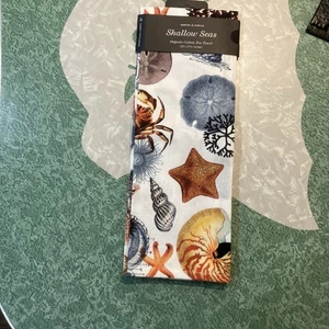 Cognitive Surplus Shallow Seas Organic Cotton Tea Towel 20x27 1/2 Inches - Picture 1 of 6