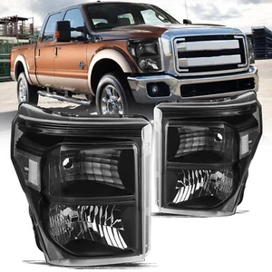 For 2011-2016 Ford F250 F350 F450 F550 Super Duty Headlights Headlamps Pair - Picture 1 of 25