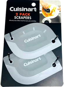 Cuisinart Best Pan Scraper Ever ~ Pan or Dish/Food Scraper 2 Piece Double Sided - Picture 1 of 3