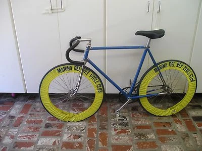 Cuadro desconocido para bicicleta de pista (velódromo), bujes Campy, manivela ligera fuerte Foto 1 de 4