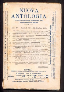Nuova Antologia rivista di lettere scienze ed arti Anno 40 Fascicolo 812 1905 - Picture 1 of 3