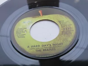 THE BEATLES 1970s USA APPLE 45 A HARD DAYS NIGHT - Picture 1 of 6