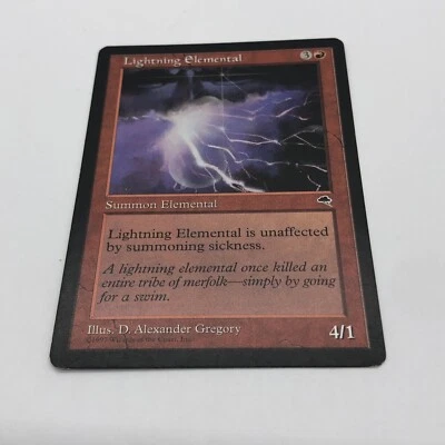 Magic The Gathering Lightning Elemental Tempest Common Creature - Image 1 of 4