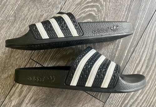 Ciabatte Adidas Originals nere taglia 5 a righe originali firmate spedizione gratuita