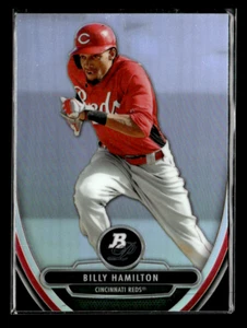 2013 Bowman Platinum #BPCP9 Billy Hamilton Chrome Refractors - Picture 1 of 2