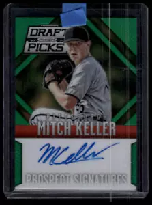 2014 Panini Prizm DP #64 Mitch Keller Prospect Auto Prizms Green #/35 - Picture 1 of 2