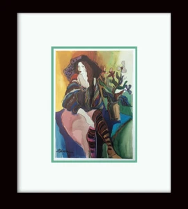 PATRICIA GOVEZENSKY • 'Sensuality' Custom Framed Plate Signed Art Print - Picture 1 of 2