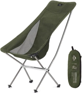 Folding Camping Chair, Lightweight High Back Portable Compact Chair, Large Heavy - Picture 1 of 12