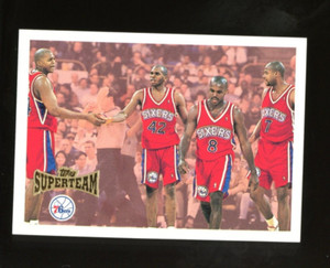 1996-97 TOPPS PHILADELPHIA 76ERS SUPERTEAM SUPER TEAM #NNO RARE