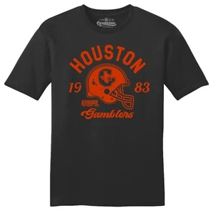 Houston Gamblers 1983 USFL Football TRI-BLEND Tee Shirt - Oilers, Texans - Picture 1 of 5