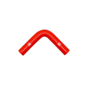 Pipercross Performance Silicone Hose Red 90 Degree Angle Pipe Line FCL04065 - Picture 1 of 6