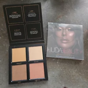 Huda Beauty BRONZE SANDS 3D Highlighter Palette NEW! READ! RARE! - Picture 1 of 4