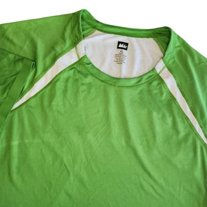 REI Performance Erwachsene XL limettengrün Rundhals Kurzarm Lauf T-Shirt Belüftung - Bild 1 von 7