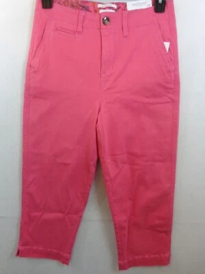 Westbound Pants Women's 12P Pink the Chino Crop High Rise Slim Straight New Tags - Image 1 of 4