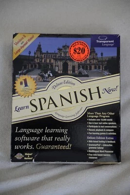 TRANSPARENT LANGUAGE - LEARN SPANISH NOW - LANGUAGE LEARNING SOFTWARE - Image 1 of 4