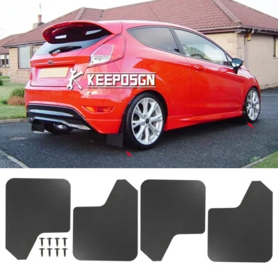 哑光 4X 泥挡板防溅护挡泥板适用于福特 Fiesta ST RS Zetec S MK6 7 8 — 第 1/4 张图片