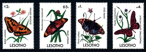 [BIN11322] Lesotho - Butterflies - good set of stamps very fine MNH Cover