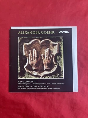 Alexander Goehr Piano Concerto Peter Serkin Oliver Knussen Bernas Classical CD - image 1 of 4
