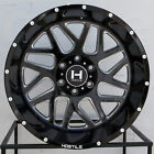 4-New 22" Hostile H108 Sprocket Wheels 22X12 5X5/5X127 -44 Black Milled Rims 78.